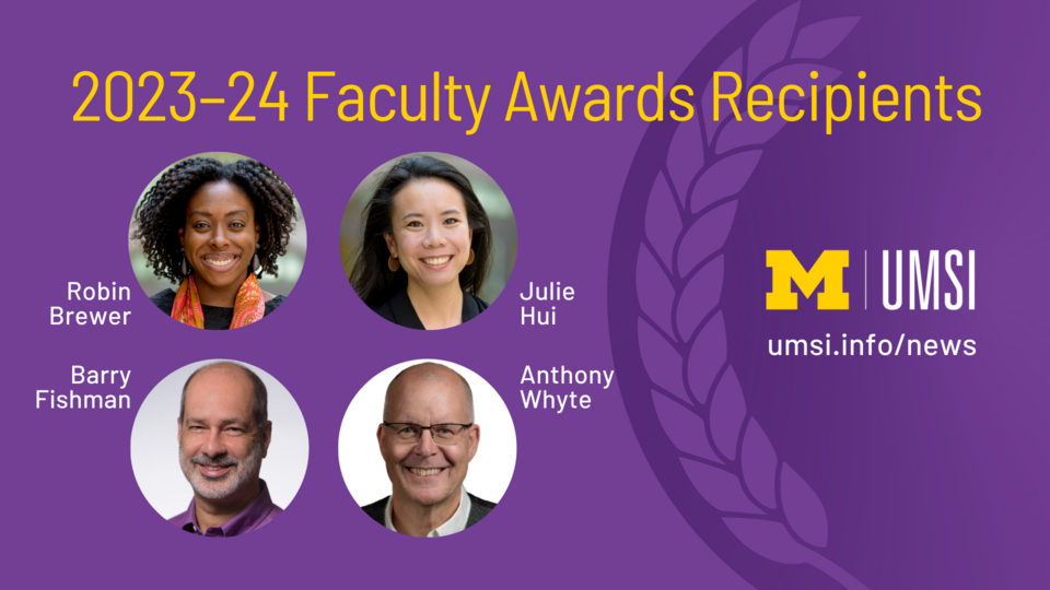 Umsi Faculty Awards Recognize Excellence Umsi